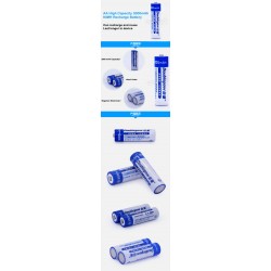 Doublepow AA High Capacity 3000mAh NiMH Rechargeable Battery