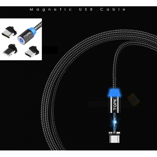 Magnetic Charging Cable With LED Indicator