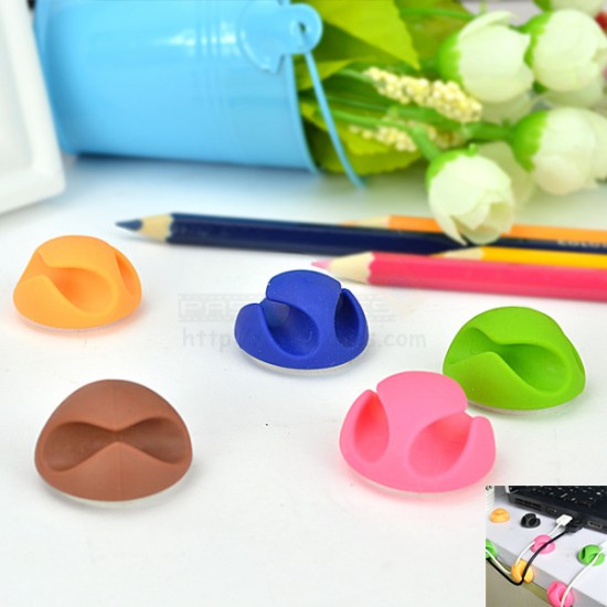 Cable Holder Organizer [Double Slot 6pcs]