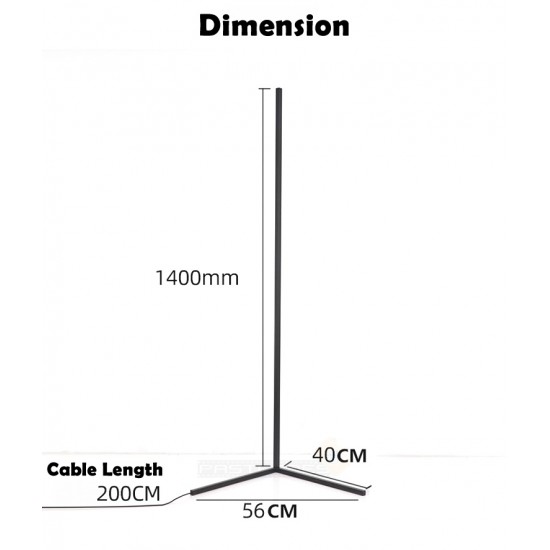 Tuya RGB Wall Corner Standing Lamp