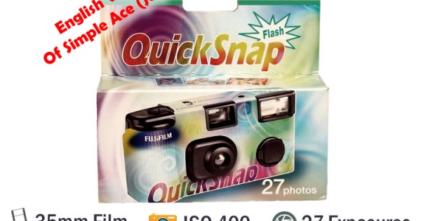 Fujifilm QuickSnap Flash Disposable Camera (27 Exposures)