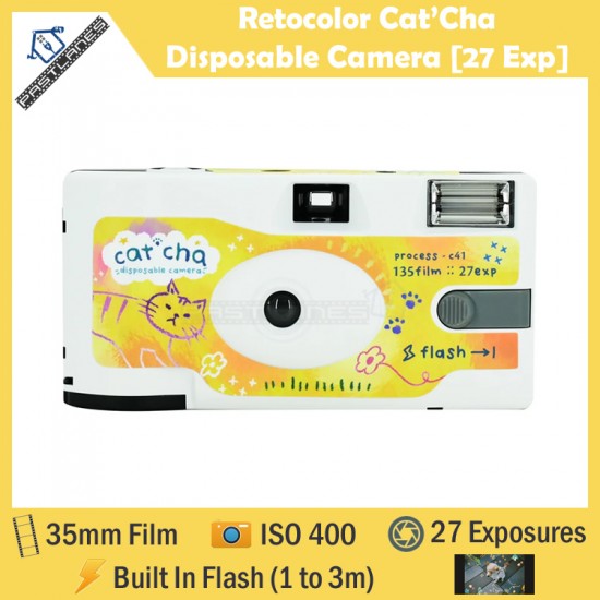 Reto Retocolor Cat'Cha Disposable Camera With Pre-Exposed Patterns [27 Exp]