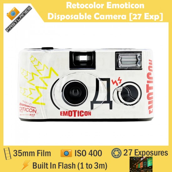 Reto Retocolor Emoticon Disposable Camera With Pre-Exposed Patterns [27 Exp]