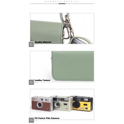 Leather Bag For 35mm Film Camera Kodak M35, M38, H35, H35N, F8, F9, 501F Leather Bag For 35mm Film Camera Kodak M35, M38, H35, H35N, F8, F9, 501F