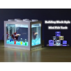 USB Building Block Style Mini Fish Tank