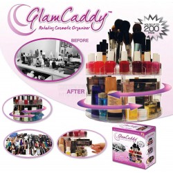 Glam Caddy Rotating Makeup Cosmetic Organizer Glam Caddy Rotating Makeup Cosmetic Organizer