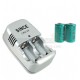 CR2 Charger + 1 Pair Rechargeable Batteries
