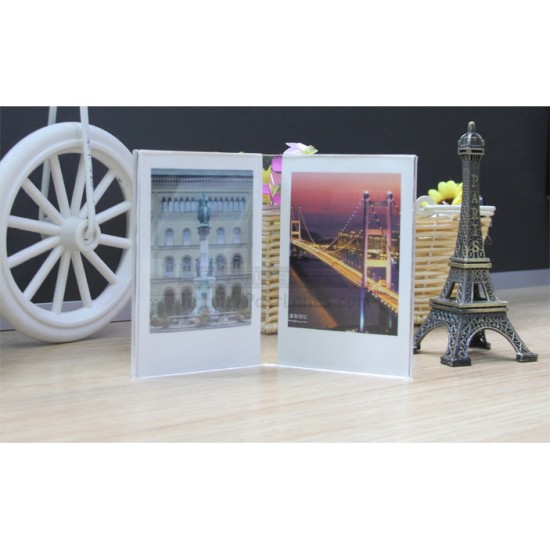 Acrylic Mini Photo Frame Stand [2 Slots]