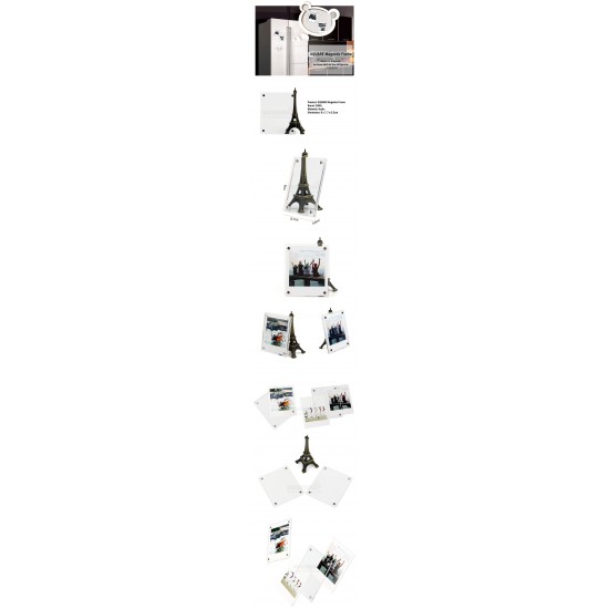 Acrylic Magnetic Square Photo Frame [1 Slot]