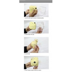 Instax Mini 8, Mini 8+, Mini 9 Crystal Clear Transparent Case Instax Mini 8, Mini 8+, Mini 9 Crystal Clear Transparent Case