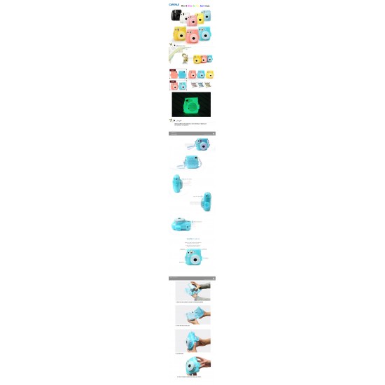 Instax Mini 8, Mini 8+, Mini 9 Glow In The Dark Case