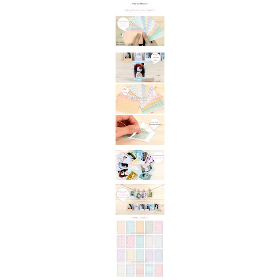Instax Film Skin Sticker (Milky Pastel Color Pattern) [Mini Film]