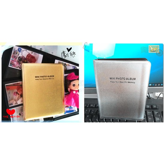 Gold/Silver Album For Instax Mini Film [64 Slots]