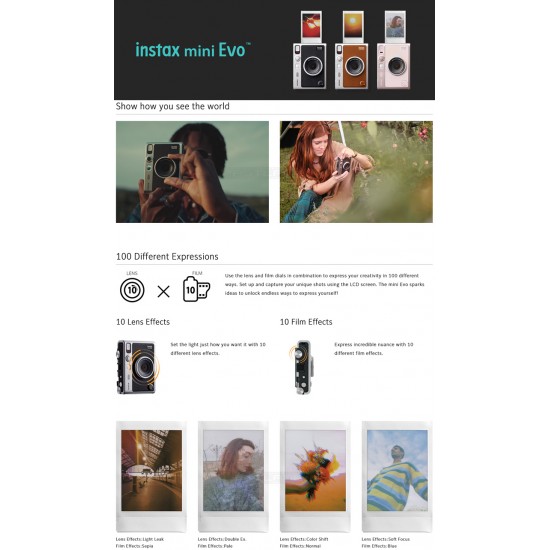 Instax Mini Evo Hybrid Digital Instant Camera (Gentle Rose) Instax Mini Evo Hybrid Digital Instant Camera (Gentle Rose)