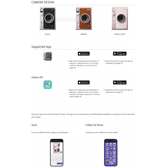 Instax Mini Evo Hybrid Digital Instant Camera (Gentle Rose) Instax Mini Evo Hybrid Digital Instant Camera (Gentle Rose)