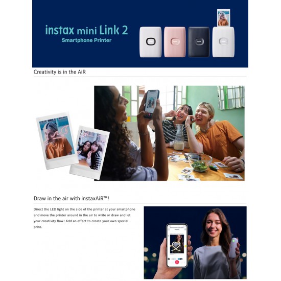 Instax Mini Link 2 Smartphone Photo Printer (Soft Pink)