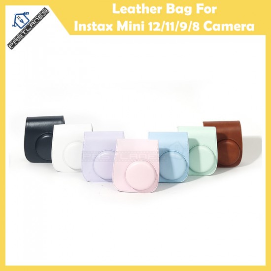 Leather Bag For Instax Mini 12, Mini 11, Mini 9, Mini 8 Instant Camera