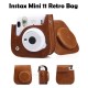 Instax Mini 11 Retro Brown Leather Bag