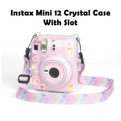 Instax Mini 12 Crystal Case With Photo Slot Instax Mini 12 Crystal Case With Photo Slot