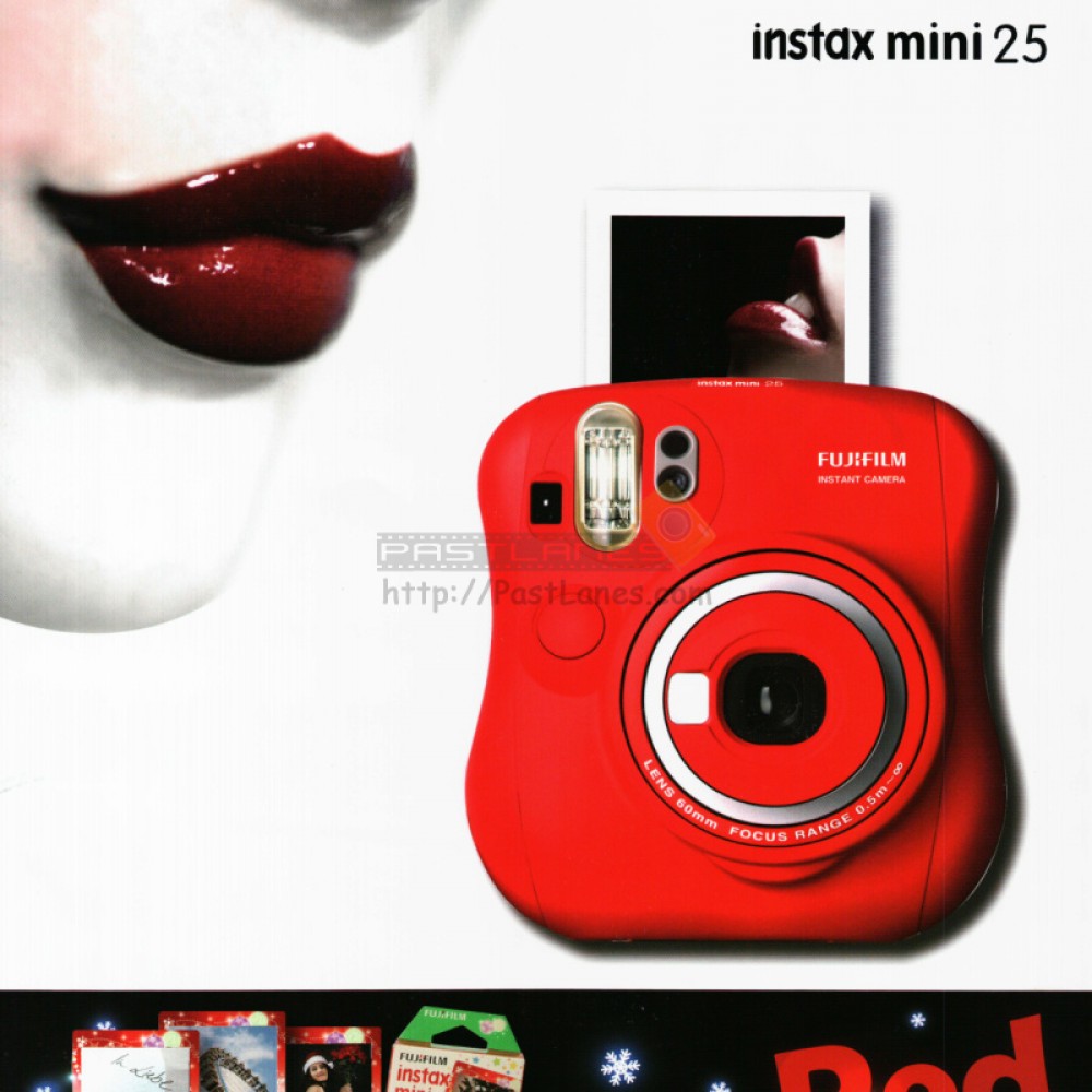 Fujifilm Instax Mini 25 Camera (Red) + Mystery Gift