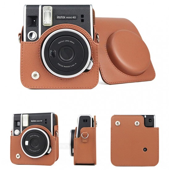 Instax Mini 40 Retro Leather Bag
