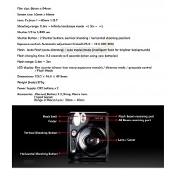 Fujifilm Instax Mini 50S Piano Camera (Black) + Mystery Gift Fujifilm Instax Mini 50S Piano Camera (Black) + Mystery Gift