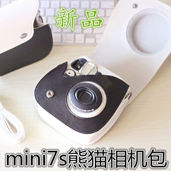 Panda Leather Bag For Instax Mini 7S