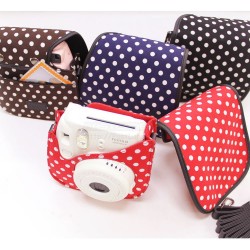 New Polka Dot Fabric Case For Instax Mini 8, Mini 8+, Mini 9 New Polka Dot Fabric Case For Instax Mini 8, Mini 8+, Mini 9
