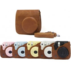 Vintage Brown Leather Bag For Instax Mini 8, Mini 8+, Mini 9 Vintage Brown Leather Bag For Instax Mini 8, Mini 8+, Mini 9
