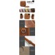 Vintage Brown Leather Bag For Instax Mini 8, Mini 8+, Mini 9 Vintage Brown Leather Bag For Instax Mini 8, Mini 8+, Mini 9