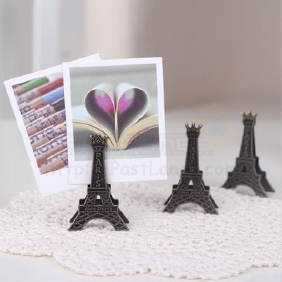 Paris Eiffel Tower Photo Clip Holder Stand Paris Eiffel Tower Photo Clip Holder Stand