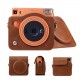 Retro Brown Leather Bag For Instax Square SQ1