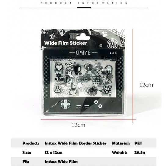 Instax Wide Film Social Series Border Sticker