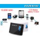Kezhi 10,000mAh Powerbank With LCD Battery % Level Display
