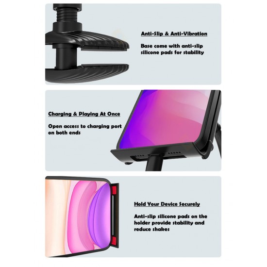 Phone & Tablet Holder Clamp Stand