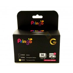 Hiti Pringo P231 Transparent Photo Paper And Ink Ribbon (Gold 30 Sheets)