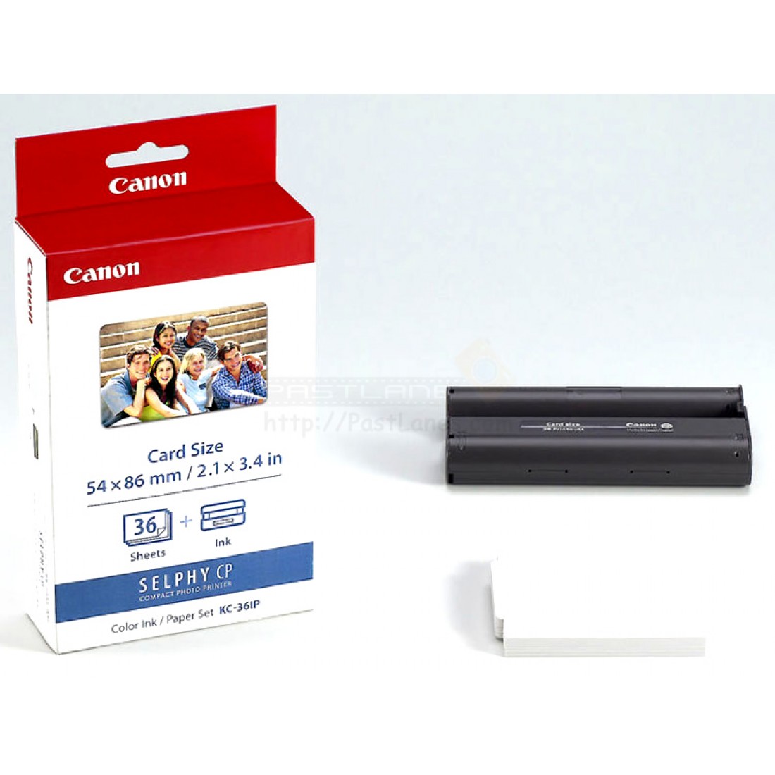 Canon KC-36IP Kit 36 impressions (papier encre) format carte de crédit 5,4 x 8,6 cm pour SELPHY CP1300, CP1200, CP1000, CP900, CP910, CP820, CP810, CP800, CP790, CP780