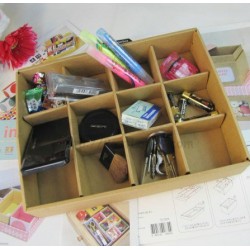 Kraft Organizer Box [12 Slots]