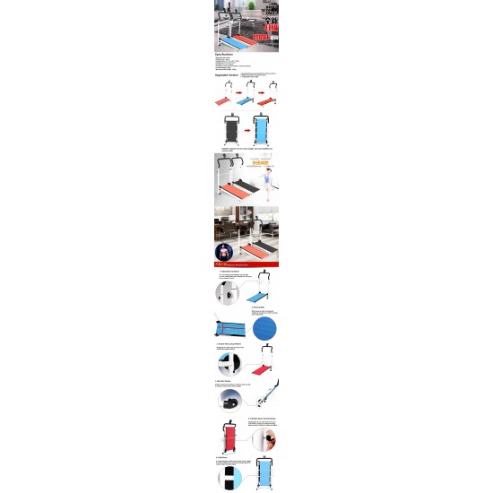 Foldable Manual Treadmill