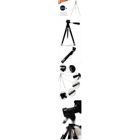 8 Sections Ultra Compact Tripod + FREE Phone Holder