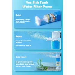 Yee Fish Tank Water Filter Air Pump